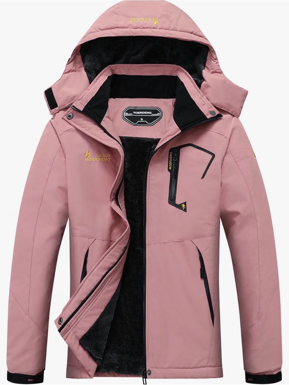 MOERDENG Women's Ski Jacket Warm Winter Coat Snowboarding Jacket